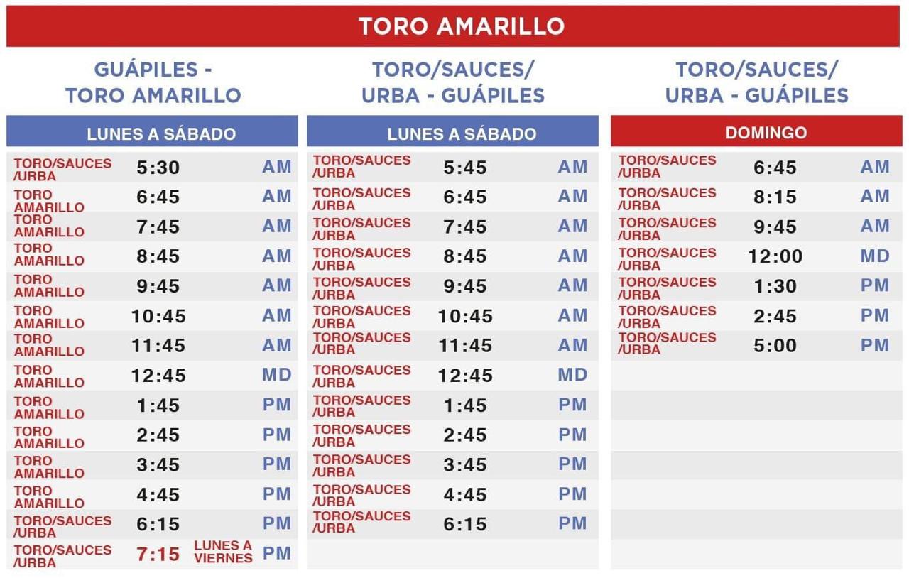 Horarios